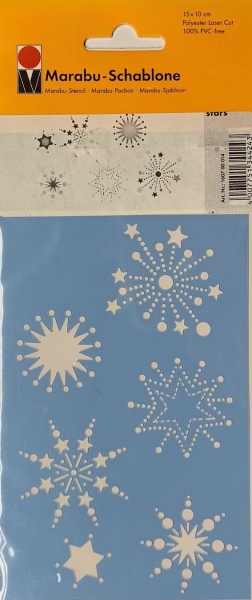 Schablone Sterne / Eiskristalle